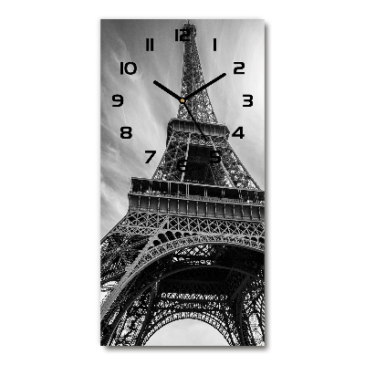 Orologio verticale in vetro con motivo della Torre Eiffel di Parigi