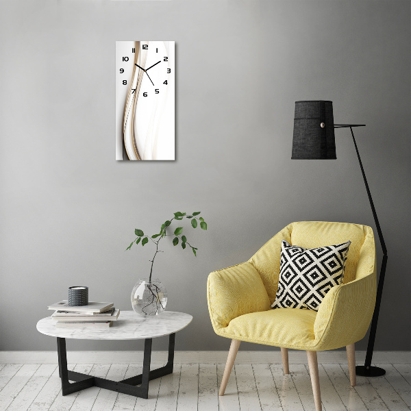 Orologio rettangolare con motivo a onda astratta