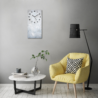 Orologio verticale con motivo a sfondo in cemento