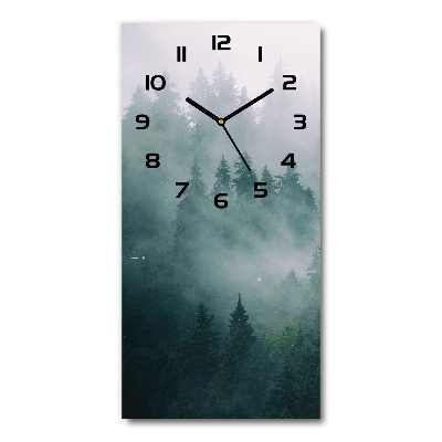 Orologio rettangolare con quadrante 'Nebbia sulla foresta'