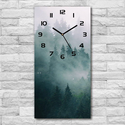 Orologio rettangolare con quadrante 'Nebbia sulla foresta'