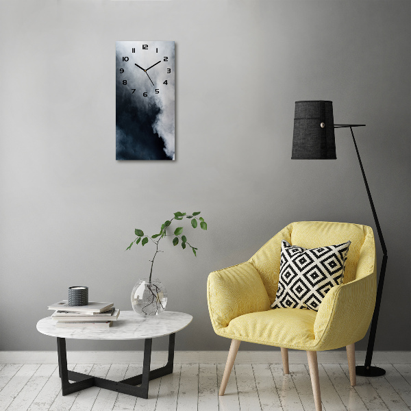 Orologio verticale in vetro in vetro color fumo chiaro