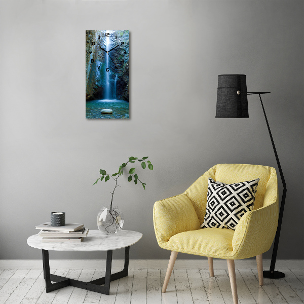 Orologio verticale con motivo cascata