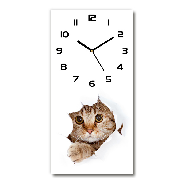 Orologio rettangolare con motivo a gatto