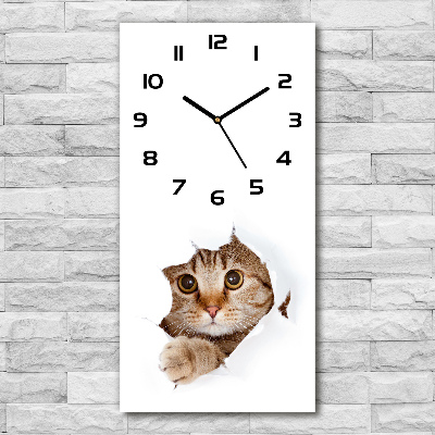 Orologio rettangolare con motivo a gatto