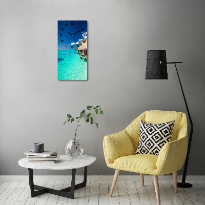 Orologio verticale con motivo isola tropicale