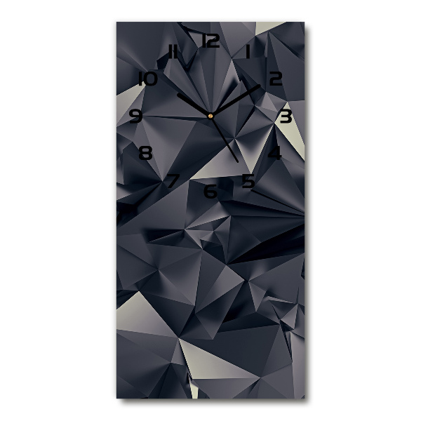 Orologio verticale in vetro con sfondo astratto