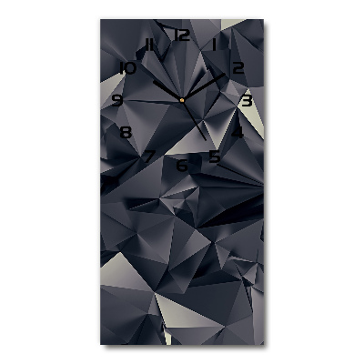 Orologio verticale in vetro con sfondo astratto