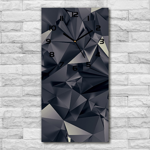 Orologio verticale in vetro con sfondo astratto