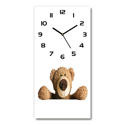 Orologio verticale con decorazione a orsacchiotto di peluche