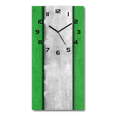 Orologio rettangolare da parete in colore verde