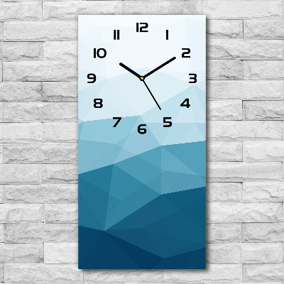 Orologio verticale con sfondo astratto