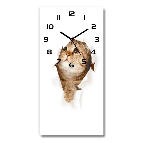 Orologio rettangolare con motivo gatto