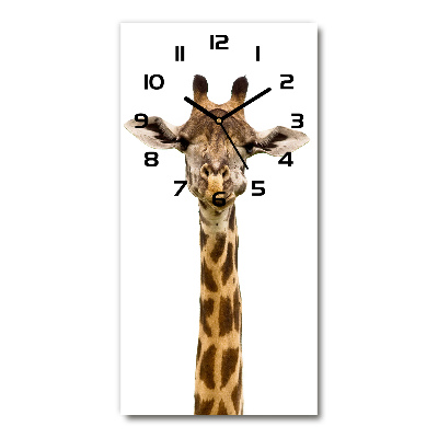 Orologio verticale in vetro con motivo giraffa