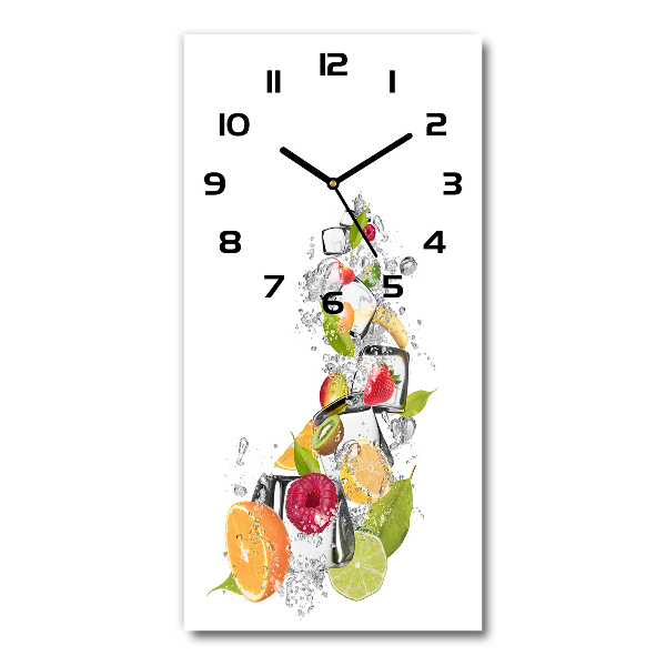 Orologio rettangolare con motivo di frutta e ghiaccio