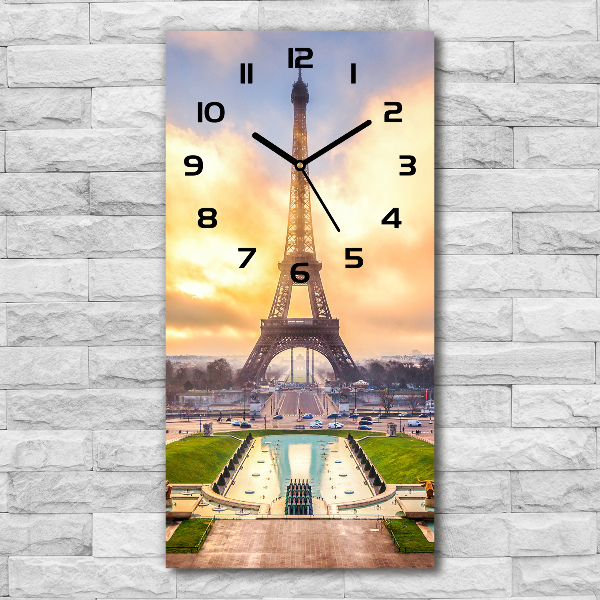 Orologio verticale con motivo della Torre Eiffel di Parigi