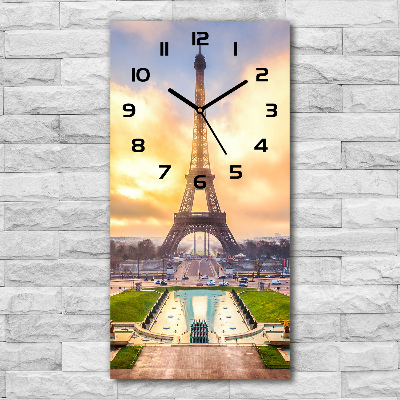 Orologio verticale con motivo della Torre Eiffel di Parigi