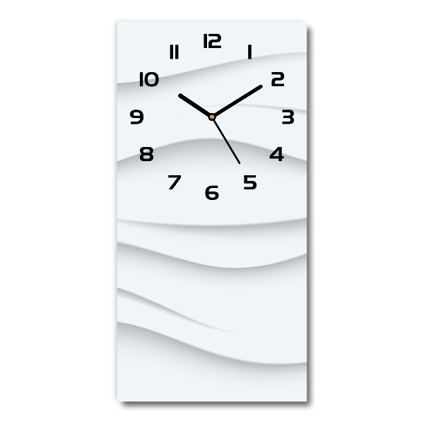 Orologio rettangolare con quadrante decorato da onde astratte