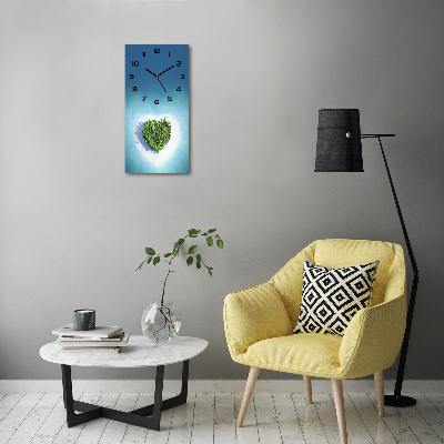 Orologio verticale con motivo a forma di cuore ispirato alla spiaggia