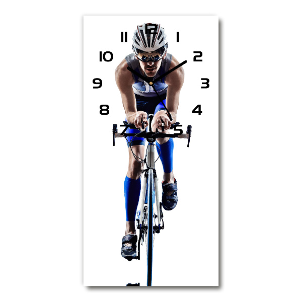 Orologio verticale con motivo di ciclista