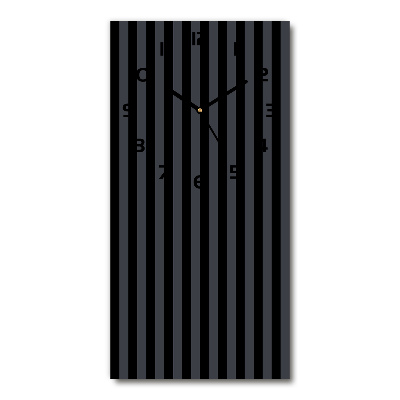 Orologio rettangolare con quadrante a strisce nere e grigie