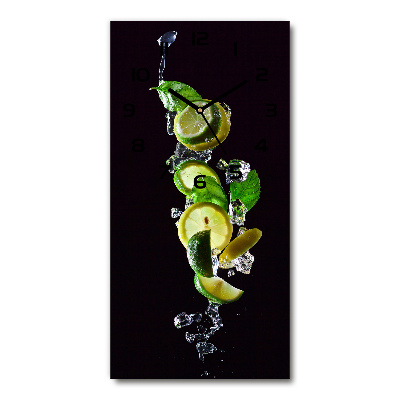 Orologio rettangolare con motivo lime e limone