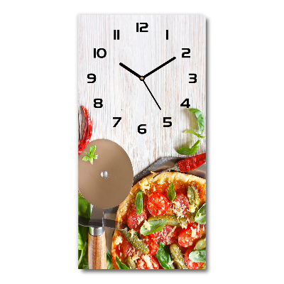 Orologio rettangolare con quadrante a motivo pizza