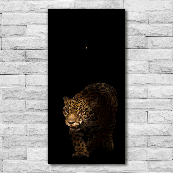 Orologio verticale con motivo giaguaro