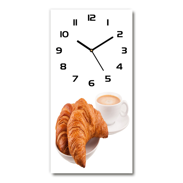 Orologio verticale in vetro per la colazione