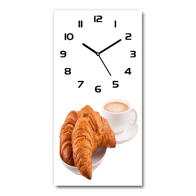 Orologio verticale in vetro per la colazione
