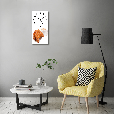 Orologio verticale in vetro per la colazione