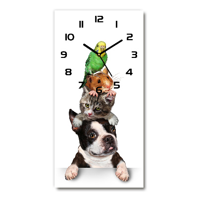 Orologio verticale con motivo di animali domestici