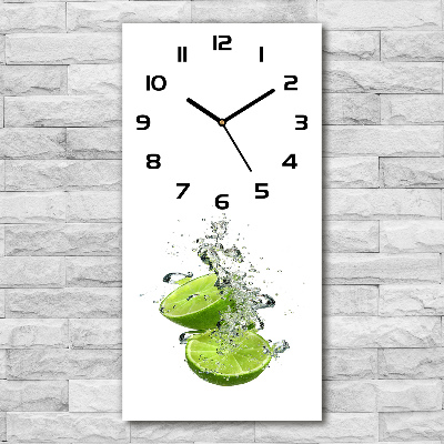 Orologio verticale in colore lime