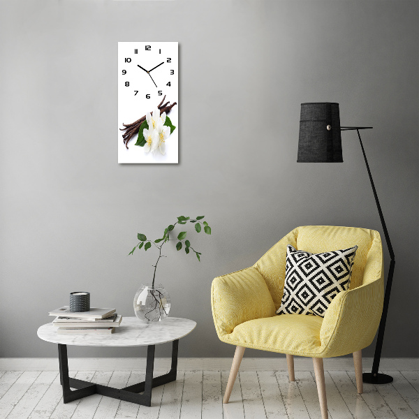 Orologio verticale in vetro con profumo di gelsomino e vaniglia