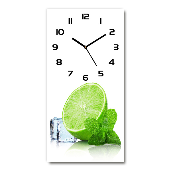Orologio verticale con motivo lime e ghiaccio