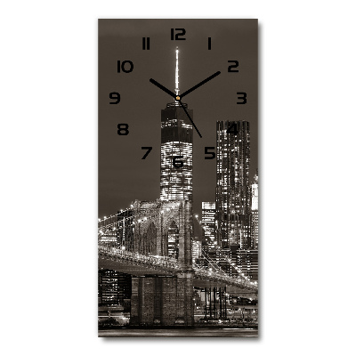 Orologio verticale con motivo Manhattan, New York