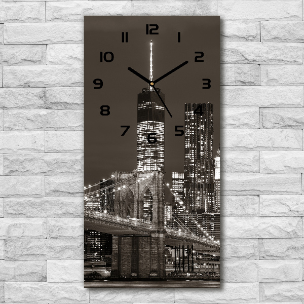 Orologio verticale con motivo Manhattan, New York