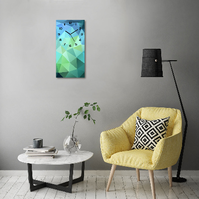 Orologio rettangolare con sfondo astratto