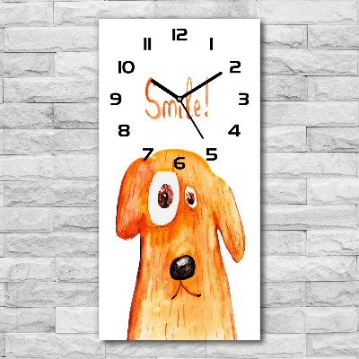 Orologio verticale con motivo a cane