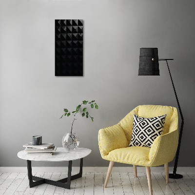 Orologio verticale con sfondo astratto