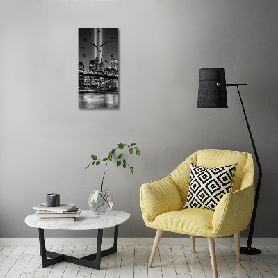 Orologio rettangolare con motivo ispirato a Manhattan, New York