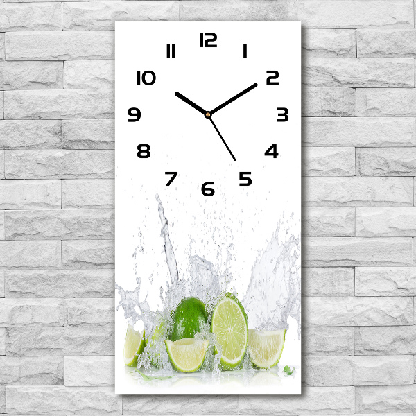 Orologio verticale in colore lime