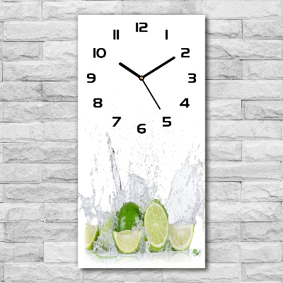 Orologio verticale in colore lime