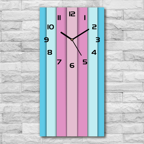Orologio rettangolare con strisce colorate sul quadrante