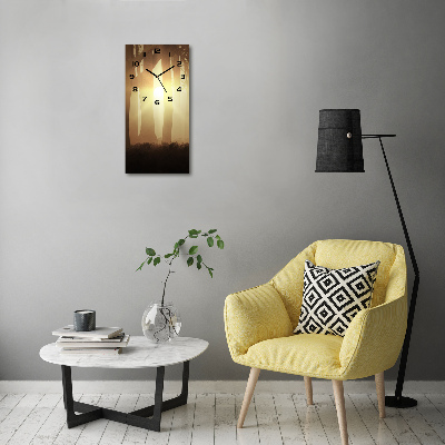 Orologio verticale in vetro con motivo 