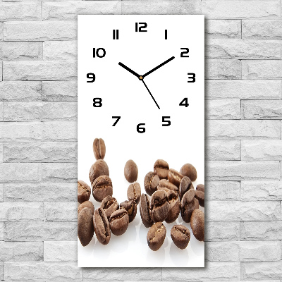 Orologio verticale con motivo a chicchi di caffè