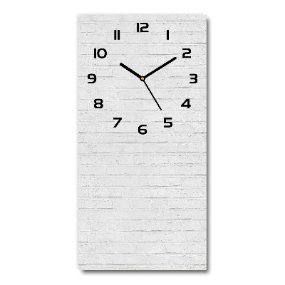 Orologio rettangolare con quadrante raffigurante un muro di mattoni