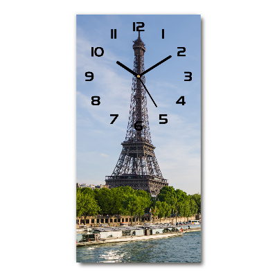 Orologio verticale con stampa della Torre Eiffel di Parigi