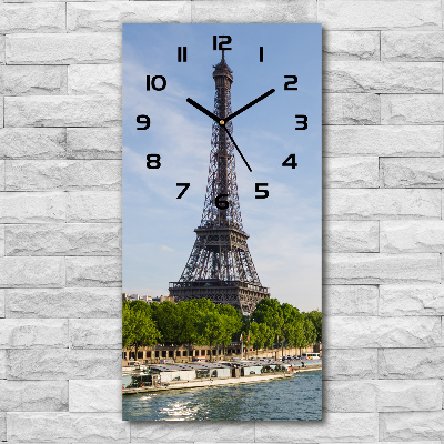 Orologio verticale con stampa della Torre Eiffel di Parigi
