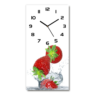 Orologio verticale con motivo di fragole